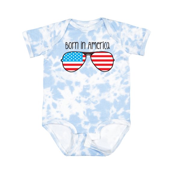 Inktastic Born in America Boys or Girls Baby Bodysuit