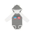 thumbnail image 1 of Inktastic Born in America Boys or Girls Long Sleeve Baby Bodysuit, 1 of 5