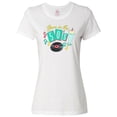 thumbnail image 1 of Inktastic Born in the 50's Record and Music Notes Women's T-Shirt, 1 of 5