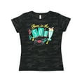thumbnail image 1 of Inktastic Born in the 50's Record and Music Notes Women's T-Shirt, 1 of 5