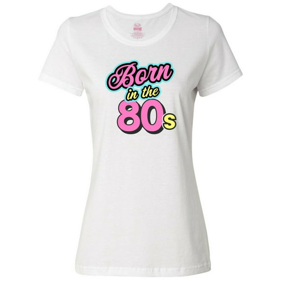 Inktastic Born in the 80s Bright Colors Women's T-Shirt
