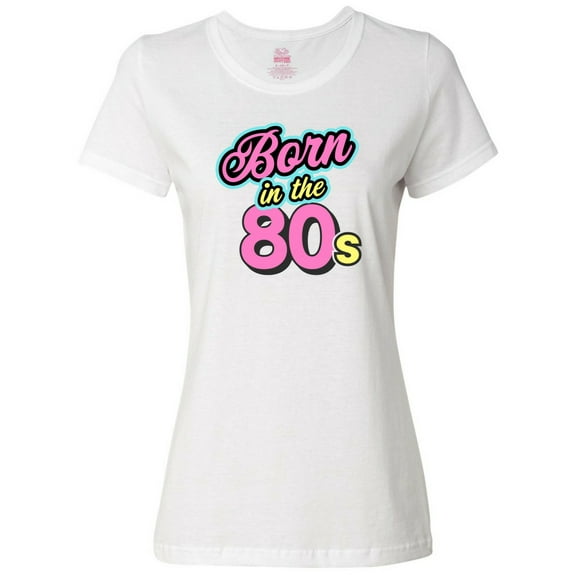 Inktastic Born in the 80s Bright Colors Women's T-Shirt