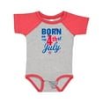 thumbnail image 1 of Inktastic Born on the 4th of July Boys or Girls Baby Bodysuit, 1 of 5