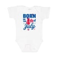 thumbnail image 1 of Inktastic Born on the 4th of July Boys or Girls Baby Bodysuit, 1 of 5