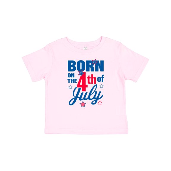 Inktastic Born on the 4th of July Boys or Girls Baby T-Shirt