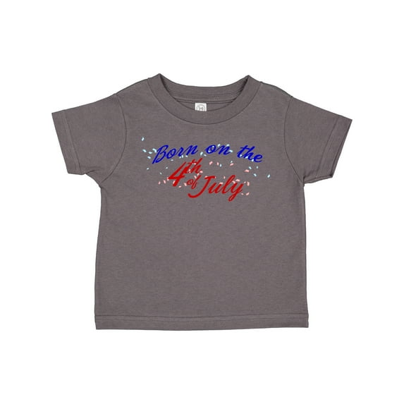 Inktastic Born on the 4th of July Boys or Girls Toddler T-Shirt