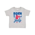 thumbnail image 1 of Inktastic Born on the 4th of July Boys or Girls Toddler T-Shirt, 1 of 5