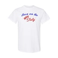 thumbnail image 1 of Inktastic Born on the 4th of July T-Shirt, 1 of 5