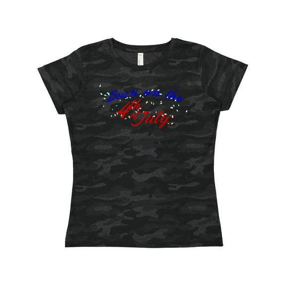 Inktastic Born on the 4th of July Women's T-Shirt