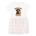 thumbnail image 1 of Inktastic Born to Be Wild Girls Toddler Dress, 1 of 5