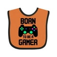 thumbnail image 1 of Inktastic Born to Be a Gamer with Controller Boys or Girls Baby Bib, 1 of 4