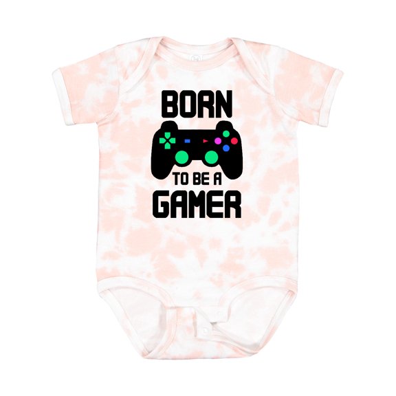 Inktastic Born to Be a Gamer with Controller Boys or Girls Baby Bodysuit