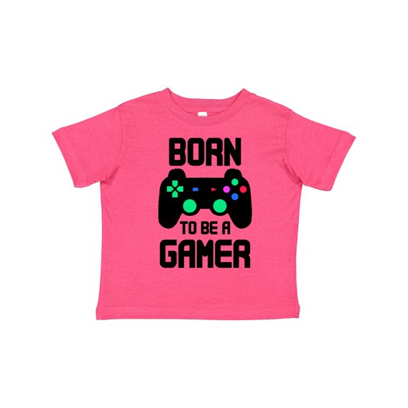 Inktastic Born to Be a Gamer with Controller Boys or Girls Toddler T-Shirt