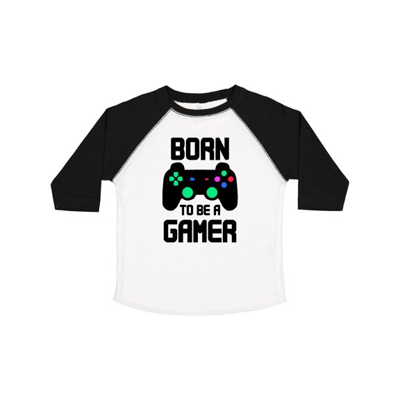 Inktastic Born to Be a Gamer with Controller Boys or Girls Toddler T-Shirt