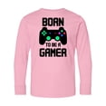 thumbnail image 1 of Inktastic Born to Be a Gamer with Controller Long Sleeve Youth T-Shirt, 1 of 5