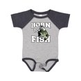 thumbnail image 1 of Inktastic Born to Fish Boys or Girls Baby Bodysuit, 1 of 5
