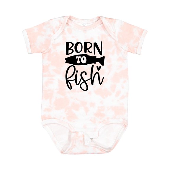 Inktastic Born to Fish Boys or Girls Baby Bodysuit