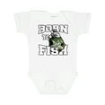 thumbnail image 1 of Inktastic Born to Fish Boys or Girls Baby Bodysuit, 1 of 5