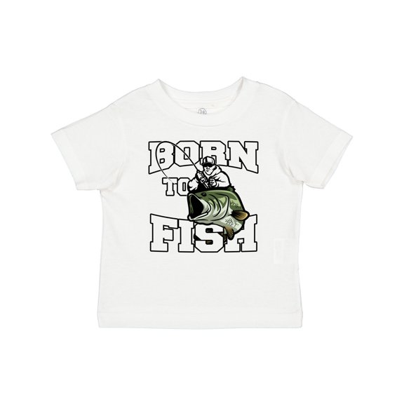 Inktastic Born to Fish Boys or Girls Baby T-Shirt