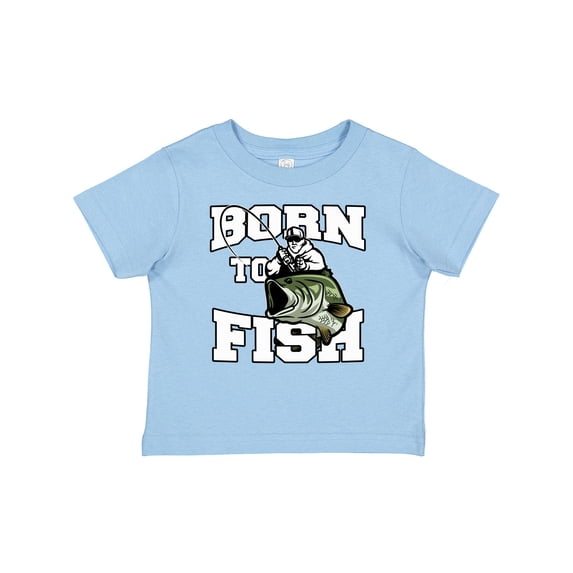 Inktastic Born to Fish Boys or Girls Baby T-Shirt