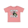 thumbnail image 1 of Inktastic Born to Fish Boys or Girls Baby T-Shirt, 1 of 5