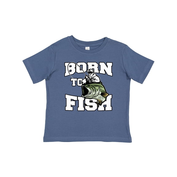 Inktastic Born to Fish Boys or Girls Baby T-Shirt