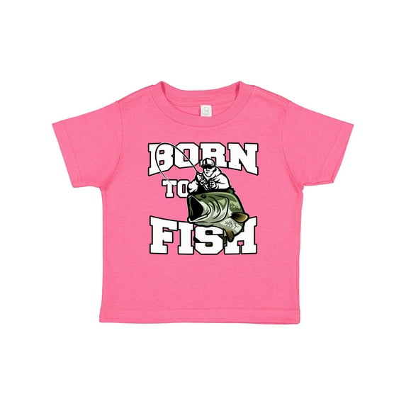 Inktastic Born to Fish Boys or Girls Baby T-Shirt