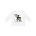 thumbnail image 1 of Inktastic Born to Fish Boys or Girls Long Sleeve Toddler T-Shirt, 1 of 5
