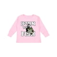 thumbnail image 1 of Inktastic Born to Fish Boys or Girls Long Sleeve Toddler T-Shirt, 1 of 5