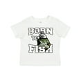 thumbnail image 1 of Inktastic Born to Fish Boys or Girls Toddler T-Shirt, 1 of 5