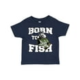 thumbnail image 1 of Inktastic Born to Fish Boys or Girls Toddler T-Shirt, 1 of 5