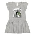 thumbnail image 1 of Inktastic Born to Fish Girls Toddler Dress, 1 of 5