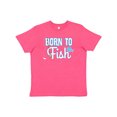 thumbnail image 1 of Inktastic Born to Fish Go Fishing Youth T-Shirt, 1 of 5