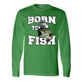 thumbnail image 1 of Inktastic Born to Fish Long Sleeve T-Shirt, 1 of 5