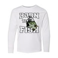 thumbnail image 1 of Inktastic Born to Fish Long Sleeve Youth T-Shirt, 1 of 5