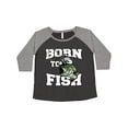 thumbnail image 1 of Inktastic Born to Fish Women's Plus Size T-Shirt, 1 of 5