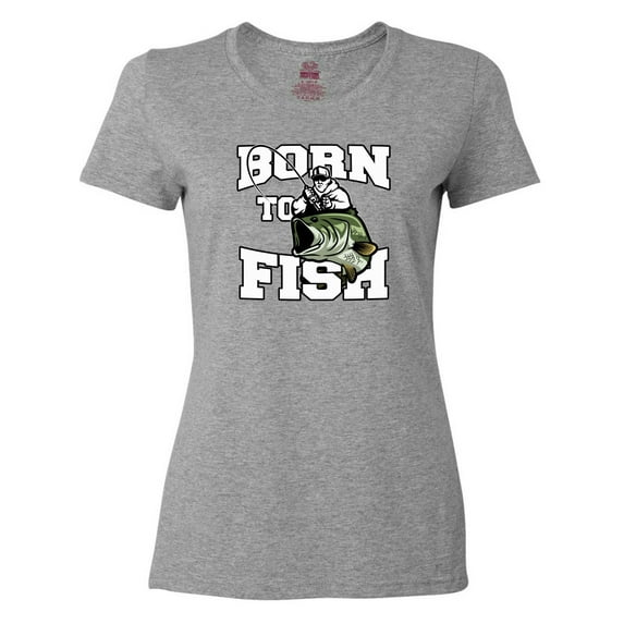 Inktastic Born to Fish Women's T-Shirt