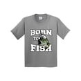 thumbnail image 1 of Inktastic Born to Fish Youth T-Shirt, 1 of 5