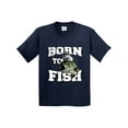 thumbnail image 1 of Inktastic Born to Fish Youth T-Shirt, 1 of 5