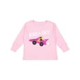 thumbnail image 1 of Inktastic Born to Race- Pink Race Car Boys or Girls Long Sleeve Toddler T-Shirt, 1 of 5