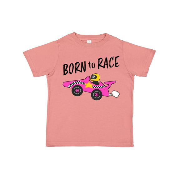 Inktastic Born to Race Pink Race Car Boys or Girls Toddler T-Shirt