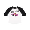 thumbnail image 1 of Inktastic Born to Race Pink Race Car Boys or Girls Toddler T-Shirt, 1 of 5