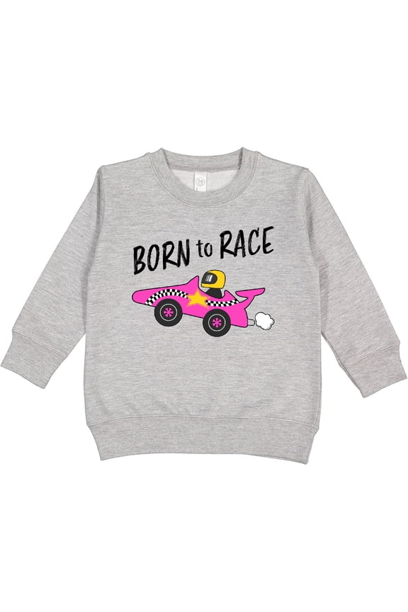 Born to Race Pink Race Car Toddler Sweatshirt