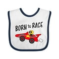 thumbnail image 1 of Inktastic Born to Race Red Race Car Boys or Girls Baby Bib, 1 of 4