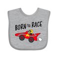 thumbnail image 1 of Inktastic Born to Race Red Race Car Boys or Girls Baby Bib, 1 of 4