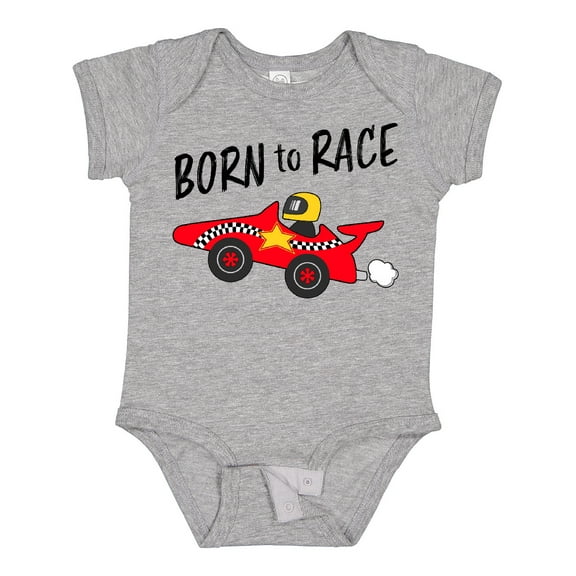 Inktastic Born to Race Red Race Car Boys or Girls Baby Bodysuit