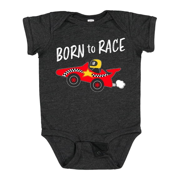 Inktastic Born to Race Red Race Car Boys or Girls Baby Bodysuit