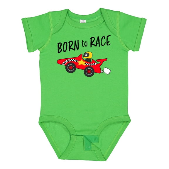 Inktastic Born to Race Red Race Car Boys or Girls Baby Bodysuit