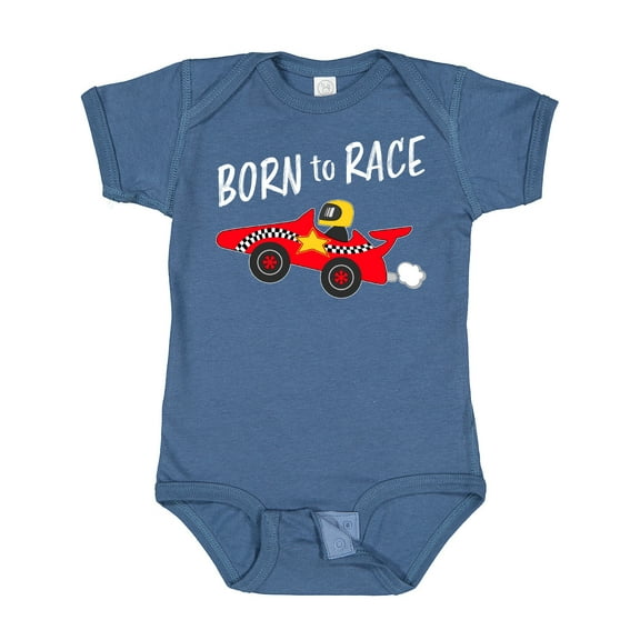 Inktastic Born to Race Red Race Car Boys or Girls Baby Bodysuit