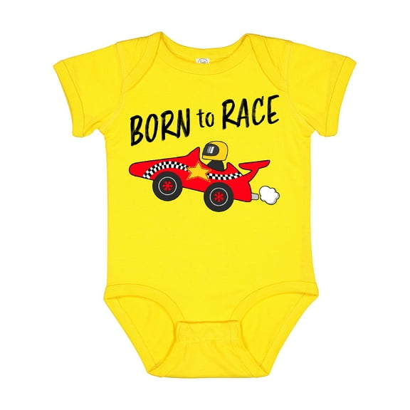 Inktastic Born to Race Red Race Car Boys or Girls Baby Bodysuit